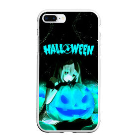 Чехол для iPhone 7Plus/8 Plus матовый с принтом Halloween в Курске, Силикон | Область печати: задняя сторона чехла, без боковых панелей | Тематика изображения на принте: аниме | ведьма | девушка | зомби | ирландия | кладбище | колдун | кости | кошки | летучие | луна | мертвец | мёртвые | монстры | мыши | ночь | оборотни | пауки | паутина | подарок | праздник | свет | свечи