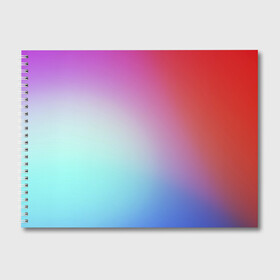 Альбом для рисования с принтом Colorful Gradient в Курске, 100% бумага
 | матовая бумага, плотность 200 мг. | abstract | blue | gradient | iphone | red | theme | абстракция | айфон | градиент | заставка | тема