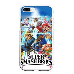 Чехол для iPhone 7Plus/8 Plus матовый с принтом Super Smash Bros Ultimate в Курске, Силикон | Область печати: задняя сторона чехла, без боковых панелей | Тематика изображения на принте: donkey | fighting | kong | mario | nintendo | pokemon | super | байонетта | бельмонты | донки | клауд | конг | мегамен | пикачу | пэкмэн | рихтер | рю | саймон | снейк | солид | соник | страйф | файтинг