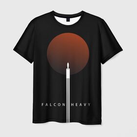 Мужская футболка 3D с принтом Falcon Heavy в Курске, 100% полиэфир | прямой крой, круглый вырез горловины, длина до линии бедер | Тематика изображения на принте: falcon heavy | ilon mask | spacex | tesla | tesla roadster | илон маск | спейс икс | спейс экс | тесла | тесла родстер