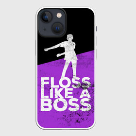 Чехол для iPhone 13 mini с принтом Floss Like A Boss в Курске,  |  | battle | boss | epic | floss | fortnite | game | games | lama | pubg | pvp | royale | save | survival | the | world | битва | выживание | дроп | игра | игры | королевская | лама | массакр | мир | пабг | спасти | фортнайт