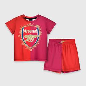 Детский костюм с шортами 3D с принтом FC Arsenal в Курске,  |  | arsenal | arsenal football club | gunners | английский | англия | арсенал | высший | дивизион | канониры | клуб | лига чем | лидер | лондон | лучший | премьер лига | профессиональный | рекордсмен | самый | стадион