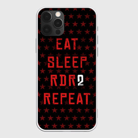 Чехол для iPhone 12 Pro Max с принтом Eat Sleep RDR2 Repeat в Курске, Силикон |  | Тематика изображения на принте: dead | die | eat | flag | game | games | gta | rdr | rdr2 | red | redemption | repeat | rockstar | sleep | sun | western | вестерн | выкуп | гта | дикий | запад | игра | игры | красный | мертвый | рдр | рдр2 | рокстар | солнце