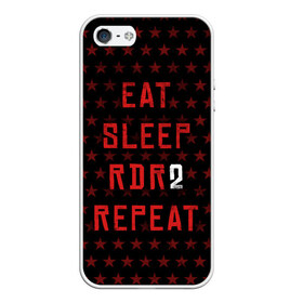 Чехол для iPhone 5/5S матовый с принтом Eat Sleep RDR2 Repeat в Курске, Силикон | Область печати: задняя сторона чехла, без боковых панелей | Тематика изображения на принте: dead | die | eat | flag | game | games | gta | rdr | rdr2 | red | redemption | repeat | rockstar | sleep | sun | western | вестерн | выкуп | гта | дикий | запад | игра | игры | красный | мертвый | рдр | рдр2 | рокстар | солнце