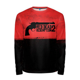 Мужской лонгслив 3D с принтом Red Dead Redemption 2 Пистолет в Курске, 100% полиэстер | длинные рукава, круглый вырез горловины, полуприлегающий силуэт | dead | die | flag | game | games | gta | gun | rdr | rdr2 | red | redemption | rockstar | sun | western | вестерн | выкуп | гта | дикий | запад | игра | игры | красный | мертвый | оружие | пистолет | рдр | рдр2 | рокстар | ружье