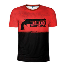Мужская футболка 3D спортивная с принтом Red Dead Redemption 2 Пистолет в Курске, 100% полиэстер с улучшенными характеристиками | приталенный силуэт, круглая горловина, широкие плечи, сужается к линии бедра | dead | die | flag | game | games | gta | gun | rdr | rdr2 | red | redemption | rockstar | sun | western | вестерн | выкуп | гта | дикий | запад | игра | игры | красный | мертвый | оружие | пистолет | рдр | рдр2 | рокстар | ружье