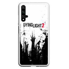 Чехол для Honor 20 с принтом Dying Light 2 в Курске, Силикон | Область печати: задняя сторона чехла, без боковых панелей | action | axe | dying | horror | light | open | rpg | survival | techland | world | zombie | zombies | выживание | даин | дайинг | зомби | игра | игры | лайт | мир | открытый | про | топор | топорик | ужасы | хоррор | экшн