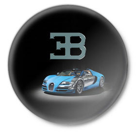 Значок с принтом Bugatti в Курске,  металл | круглая форма, металлическая застежка в виде булавки | autosport | bugatti | dark | design | italy | speed | sportcar | streetracing | автомобиль | автоспорт | гонка | дизайн | италия | конюшня | красота | престиж | скорость | спорткар | стритрейсинг | тачка | точило | черный