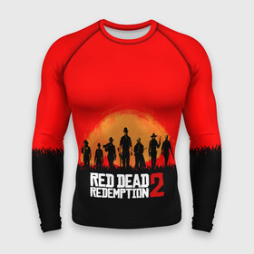 Мужской рашгард 3D с принтом Red Dead Redemption в Курске,  |  | game | red dead | red dead redemption 2 | redemption 2 | rockstar games | бандиты | дикий запад | игры | ковбои | оружие