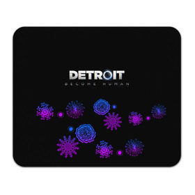 Коврик прямоугольный с принтом Новогодний Detroit: Become human в Курске, натуральный каучук | размер 230 х 185 мм; запечатка лицевой стороны | Тематика изображения на принте: 