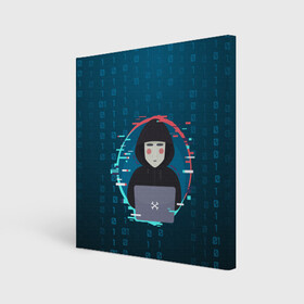 Холст квадратный с принтом Anonymous hacker в Курске, 100% ПВХ |  | anonymous | hacker | it | аноним | взлом | компьютер | ноутбук | программист | хакер