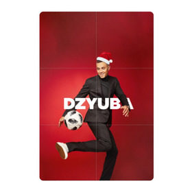 Магнитный плакат 2Х3 с принтом Новогодний Дзюба в Курске, Полимерный материал с магнитным слоем | 6 деталей размером 9*9 см | new yaer | артем дзюба | дзюба | зима футбол | новый год | новый год футбол | футбол | футбол новый год
