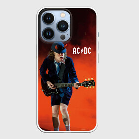 Чехол для iPhone 13 Pro с принтом AC DC в Курске,  |  | Тематика изображения на принте: ac d.c. | ac dc | acdc | angus | back | bad | black | chrome | guitar | hard | hell | highway | mucis | red | rock | smoke | young | ангус | гитара | группа | диси | дым | красный | музыка | рок | тяжелый | эйси | эйсидиси | янг