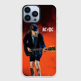 Чехол для iPhone 13 Pro Max с принтом AC DC в Курске,  |  | Тематика изображения на принте: ac d.c. | ac dc | acdc | angus | back | bad | black | chrome | guitar | hard | hell | highway | mucis | red | rock | smoke | young | ангус | гитара | группа | диси | дым | красный | музыка | рок | тяжелый | эйси | эйсидиси | янг