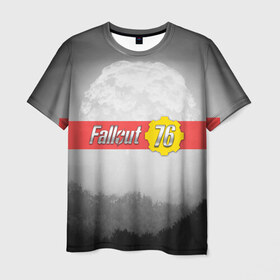 Мужская футболка 3D с принтом Fallout #5 в Курске, 100% полиэфир | прямой крой, круглый вырез горловины, длина до линии бедер | 