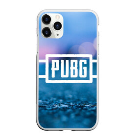 Чехол для iPhone 11 Pro матовый с принтом PUBG light blue в Курске, Силикон |  | pubg | игра | лого | пубг | светлый | стрелялка | шутер