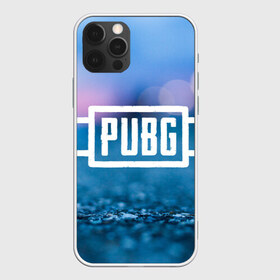 Чехол для iPhone 12 Pro Max с принтом PUBG light blue в Курске, Силикон |  | pubg | игра | лого | пубг | светлый | стрелялка | шутер