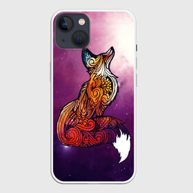 Чехол для iPhone 13 с принтом Космическая Лиса в Курске,  |  | cute | fox | foxes | ginger | space | tail | забавная | космическая | космокот | космонавт | космонавты | космос | лис | лиса | лисица | лисицы | лисичка | лисички | лисы | милая | рыжая | рыжие | смешная | фыр | хвост