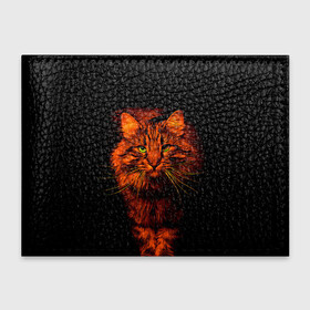 Обложка для студенческого билета с принтом Рыжий кот в Курске, натуральная кожа | Размер: 11*8 см; Печать на всей внешней стороне | Тематика изображения на принте: cat | кот | котик | кошка | рыжая | рыжий