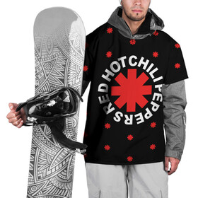 Накидка на куртку 3D с принтом Red Hot Chili Peppers в Курске, 100% полиэстер |  | chili | cross | hot | logo | music | peppers | red | red hot chili peppers | rhcp | rock | star | symbol | звезда | звездочка | красная | красный | крест | логотип | музыка | перцы | рок | символ | цветок | цветочек | чили