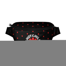 Поясная сумка 3D с принтом Red Hot Chili Peppers в Курске, 100% полиэстер | плотная ткань, ремень с регулируемой длиной, внутри несколько карманов для мелочей, основное отделение и карман с обратной стороны сумки застегиваются на молнию | chili | cross | hot | logo | music | peppers | red | red hot chili peppers | rhcp | rock | star | symbol | звезда | звездочка | красная | красный | крест | логотип | музыка | перцы | рок | символ | цветок | цветочек | чили