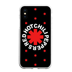 Чехол для iPhone XS Max матовый с принтом Red Hot Chili Peppers в Курске, Силикон | Область печати: задняя сторона чехла, без боковых панелей | chili | cross | hot | logo | music | peppers | red | red hot chili peppers | rhcp | rock | star | symbol | звезда | звездочка | красная | красный | крест | логотип | музыка | перцы | рок | символ | цветок | цветочек | чили
