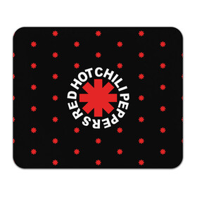 Коврик для мышки прямоугольный с принтом Red Hot Chili Peppers в Курске, натуральный каучук | размер 230 х 185 мм; запечатка лицевой стороны | chili | cross | hot | logo | music | peppers | red | red hot chili peppers | rhcp | rock | star | symbol | звезда | звездочка | красная | красный | крест | логотип | музыка | перцы | рок | символ | цветок | цветочек | чили