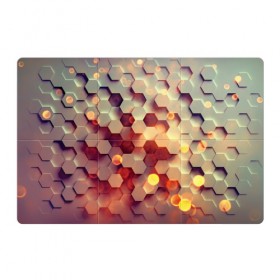 Магнитный плакат 3Х2 с принтом hexagon abstract в Курске, Полимерный материал с магнитным слоем | 6 деталей размером 9*9 см | Тематика изображения на принте: 