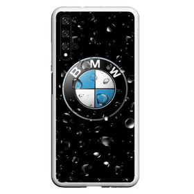 Чехол для Honor 20 с принтом BMW под Дождём в Курске, Силикон | Область печати: задняя сторона чехла, без боковых панелей | auto | bmw | logo | moto | symbol | авто | автомобили | автомобилисту | автомобильная | бмв | гонки | дождь | знак | капли | лого | логотип | марка | машина | машинки | машины | мото | мотоцикл | символ | тачка | тюнинг