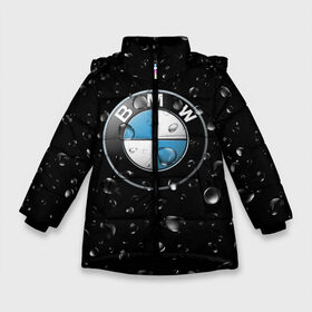 Зимняя куртка для девочек 3D с принтом BMW под Дождём в Курске, ткань верха — 100% полиэстер; подклад — 100% полиэстер, утеплитель — 100% полиэстер. | длина ниже бедра, удлиненная спинка, воротник стойка и отстегивающийся капюшон. Есть боковые карманы с листочкой на кнопках, утяжки по низу изделия и внутренний карман на молнии. 

Предусмотрены светоотражающий принт на спинке, радужный светоотражающий элемент на пуллере молнии и на резинке для утяжки. | auto | bmw | logo | moto | symbol | авто | автомобили | автомобилисту | автомобильная | бмв | гонки | дождь | знак | капли | лого | логотип | марка | машина | машинки | машины | мото | мотоцикл | символ | тачка | тюнинг