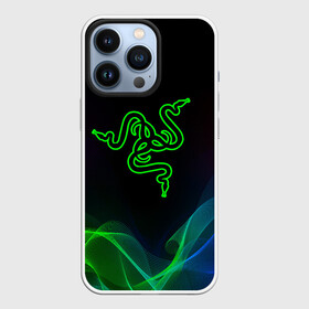 Чехол для iPhone 13 Pro с принтом SDC в Курске,  |  | Тематика изображения на принте: 101 | brand | company | gamer | green | logo | mamba | naga | player | razer | rzr | snake | бренд | железо | зеленый | змея | компания | лого | рейзер | софт