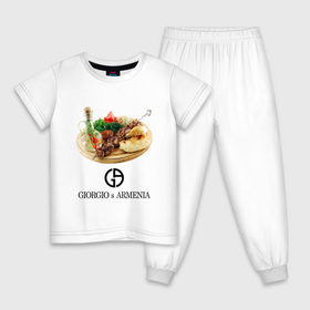 Детская пижама хлопок с принтом Giorgio s Armenia в Курске, 100% хлопок |  брюки и футболка прямого кроя, без карманов, на брюках мягкая резинка на поясе и по низу штанин
 | антибренд | гиоргий с армении | стиль | тренд