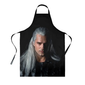 Фартук 3D с принтом The Witcher. Geralt of Rivia в Курске, 100% полиэстер | общий размер — 65 х 85 см, ширина нагрудника — 26 см, горловина — 53 см, длина завязок — 54 см, общий обхват в поясе — 173 см. Принт на завязках и на горловине наносится с двух сторон, на основной части фартука — только с внешней стороны | andrzej | cavill | ciri | cirilla | geralt | henry | netflix | rivia | sapkowski | witcher | yennefer | анджей | ведьмак | генри | геральт | йеннифэр | кавилл | ривия | сапковский | цири | цирилла