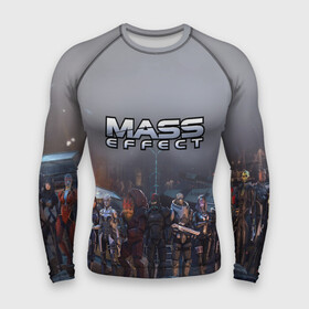 Мужской рашгард 3D с принтом Mass Effect в Курске,  |  | amdromeda initiative | andromeda | game | gun | hemet | n7 | rifle | ryder | soldier | space | star | weapon