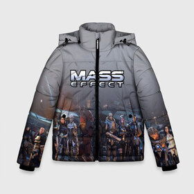 Зимняя куртка для мальчиков 3D с принтом Mass Effect в Курске, ткань верха — 100% полиэстер; подклад — 100% полиэстер, утеплитель — 100% полиэстер | длина ниже бедра, удлиненная спинка, воротник стойка и отстегивающийся капюшон. Есть боковые карманы с листочкой на кнопках, утяжки по низу изделия и внутренний карман на молнии. 

Предусмотрены светоотражающий принт на спинке, радужный светоотражающий элемент на пуллере молнии и на резинке для утяжки | amdromeda initiative | andromeda | game | gun | hemet | n7 | rifle | ryder | soldier | space | star | weapon