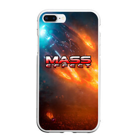 Чехол для iPhone 7Plus/8 Plus матовый с принтом MASS EFFECT в Курске, Силикон | Область печати: задняя сторона чехла, без боковых панелей | amdromeda initiative | andromeda | game | gun | hemet | n7 | rifle | ryder | soldier | space | star | weapon