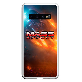 Чехол для Samsung Galaxy S10 с принтом MASS EFFECT в Курске, Силикон | Область печати: задняя сторона чехла, без боковых панелей | amdromeda initiative | andromeda | game | gun | hemet | n7 | rifle | ryder | soldier | space | star | weapon