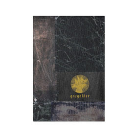 Обложка для паспорта матовая кожа с принтом Gazgolder в Курске, натуральная матовая кожа | размер 19,3 х 13,7 см; прозрачные пластиковые крепления | Тематика изображения на принте: gazgolder | баста | вася вакуленко | газгольдер | клубаре | ноггано | сансара