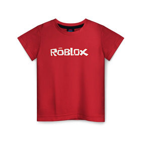 Детская футболка хлопок с принтом Roblox в Курске, 100% хлопок | круглый вырез горловины, полуприлегающий силуэт, длина до линии бедер | minecraft | roblox | игра | копатель | майнкрафт | роблокс