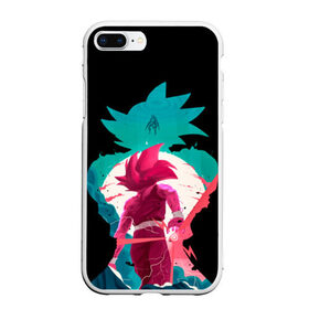 Чехол для iPhone 7Plus/8 Plus матовый с принтом Dragon Ball Goku в Курске, Силикон | Область печати: задняя сторона чехла, без боковых панелей | Тематика изображения на принте: аниме | гоку | драгон