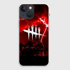 Чехол для iPhone 13 mini с принтом DEAD BY DAYLIGHT в Курске,  |  | dead by daylight | game | hillbilly | maniacs | trapper | wraith | деревенщина | мертвые днем | охотник | призрак