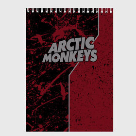 Скетчбук с принтом Arctic Monkeys в Курске, 100% бумага
 | 48 листов, плотность листов — 100 г/м2, плотность картонной обложки — 250 г/м2. Листы скреплены сверху удобной пружинной спиралью | британская | гараж | группа | инди рок | метал | ню | постпанк | психоделический | рок | хай грин | электроник