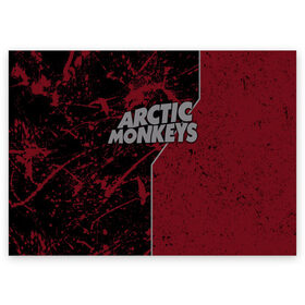 Поздравительная открытка с принтом Arctic Monkeys в Курске, 100% бумага | плотность бумаги 280 г/м2, матовая, на обратной стороне линовка и место для марки
 | британская | гараж | группа | инди рок | метал | ню | постпанк | психоделический | рок | хай грин | электроник