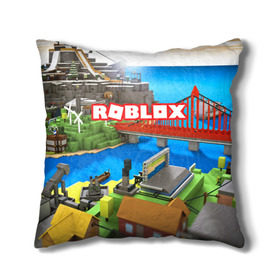 Подушка 3D с принтом ROBLOX в Курске, наволочка – 100% полиэстер, наполнитель – холлофайбер (легкий наполнитель, не вызывает аллергию). | состоит из подушки и наволочки. Наволочка на молнии, легко снимается для стирки | block | lego | logo | minecraft | online | oof | quest | roblocks | roblockx | roblox | studio | блок | блоки | голова | игра | игры | квест | лего | лицо | лого | логотип | майнкрафт | онлайн | роблокс | символ | студия