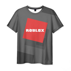 Мужская футболка 3D с принтом ROBLOX в Курске, 100% полиэфир | прямой крой, круглый вырез горловины, длина до линии бедер | block | lego | logo | minecraft | online | oof | quest | roblocks | roblockx | roblox | studio | блок | блоки | голова | игра | игры | квест | лего | лицо | лого | логотип | майнкрафт | онлайн | роблокс | символ | студия