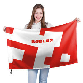 Флаг 3D с принтом ROBLOX Red в Курске, 100% полиэстер | плотность ткани — 95 г/м2, размер — 67 х 109 см. Принт наносится с одной стороны | block | lego | logo | minecraft | online | oof | quest | roblocks | roblockx | roblox | studio | блок | блоки | голова | игра | игры | квест | лего | лицо | лого | логотип | майнкрафт | онлайн | роблокс | символ | студия