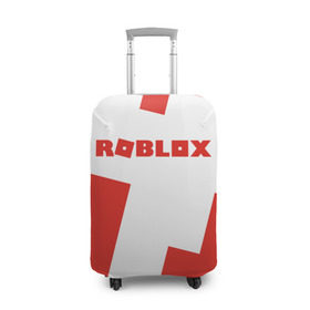 Чехол для чемодана 3D с принтом ROBLOX Red в Курске, 86% полиэфир, 14% спандекс | двустороннее нанесение принта, прорези для ручек и колес | block | lego | logo | minecraft | online | oof | quest | roblocks | roblockx | roblox | studio | блок | блоки | голова | игра | игры | квест | лего | лицо | лого | логотип | майнкрафт | онлайн | роблокс | символ | студия