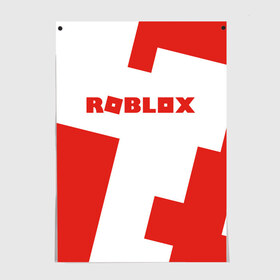 Постер с принтом ROBLOX Red в Курске, 100% бумага
 | бумага, плотность 150 мг. Матовая, но за счет высокого коэффициента гладкости имеет небольшой блеск и дает на свету блики, но в отличии от глянцевой бумаги не покрыта лаком | block | lego | logo | minecraft | online | oof | quest | roblocks | roblockx | roblox | studio | блок | блоки | голова | игра | игры | квест | лего | лицо | лого | логотип | майнкрафт | онлайн | роблокс | символ | студия