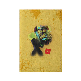 Обложка для паспорта матовая кожа с принтом ROBLOX Grunge ART в Курске, натуральная матовая кожа | размер 19,3 х 13,7 см; прозрачные пластиковые крепления | Тематика изображения на принте: block | lego | logo | minecraft | online | oof | quest | roblocks | roblockx | roblox | studio | блок | блоки | голова | игра | игры | квест | лего | лицо | лого | логотип | майнкрафт | онлайн | роблокс | символ | студия