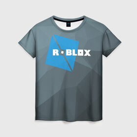 Женская футболка 3D с принтом Roblox Studio в Курске, 100% полиэфир ( синтетическое хлопкоподобное полотно) | прямой крой, круглый вырез горловины, длина до линии бедер | block | lego | logo | minecraft | online | oof | quest | roblocks | roblockx | roblox | studio | блок | блоки | голова | игра | игры | квест | лего | лицо | лого | логотип | майнкрафт | онлайн | роблокс | символ | студия